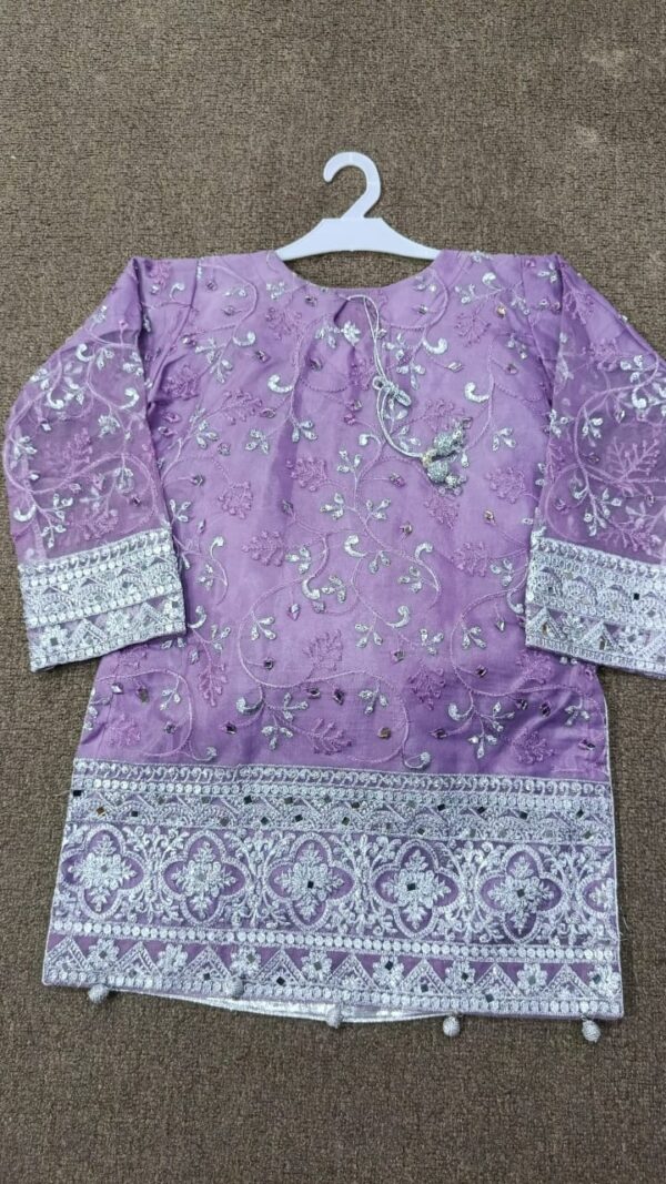 Sharara Suit with Silver Handmade Design