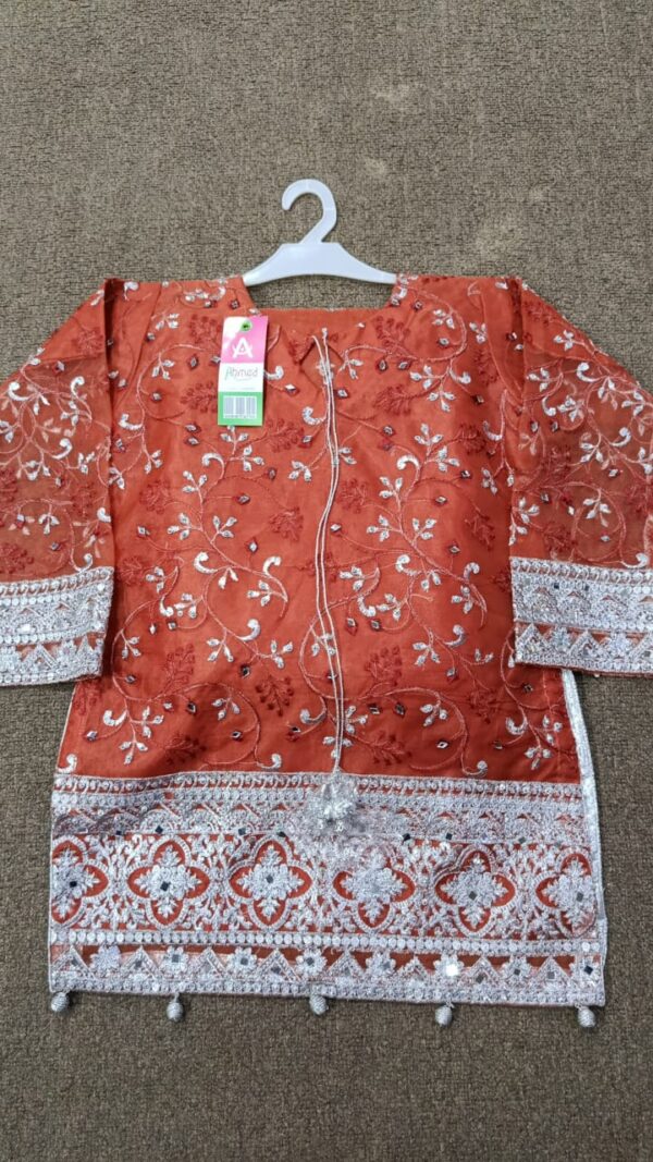 Sharara Suit with Silver Handmade Design