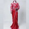 Saree with Silver Tilah