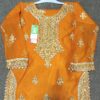golden karhai  suit with plazo