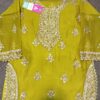 golden karhai  suit with plazo