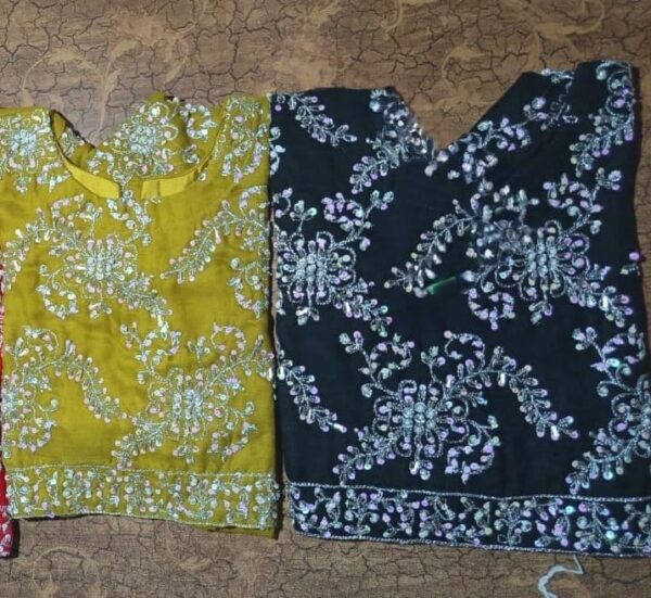 Saree with Silver Tilah