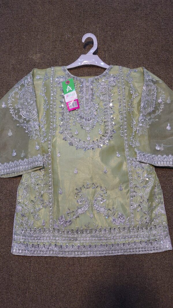 silver dhagaa suit with plazo