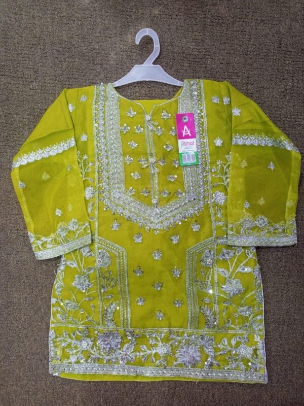 silver karhai suit with plazo