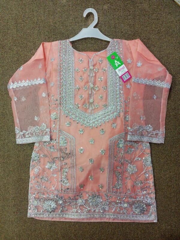 silver karhai suit with plazo