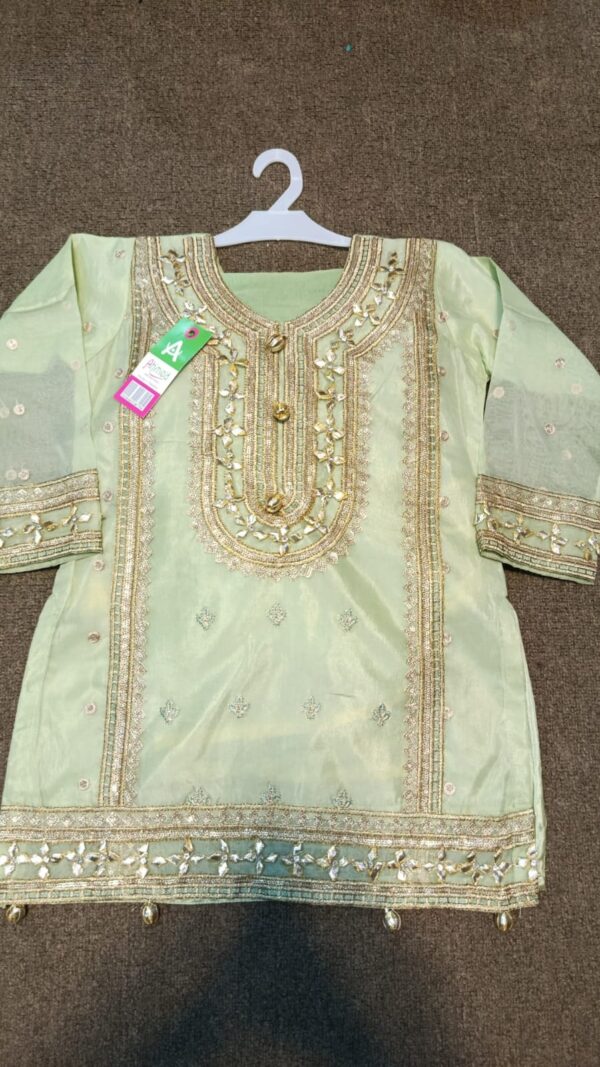 organza gotta style sharara suit