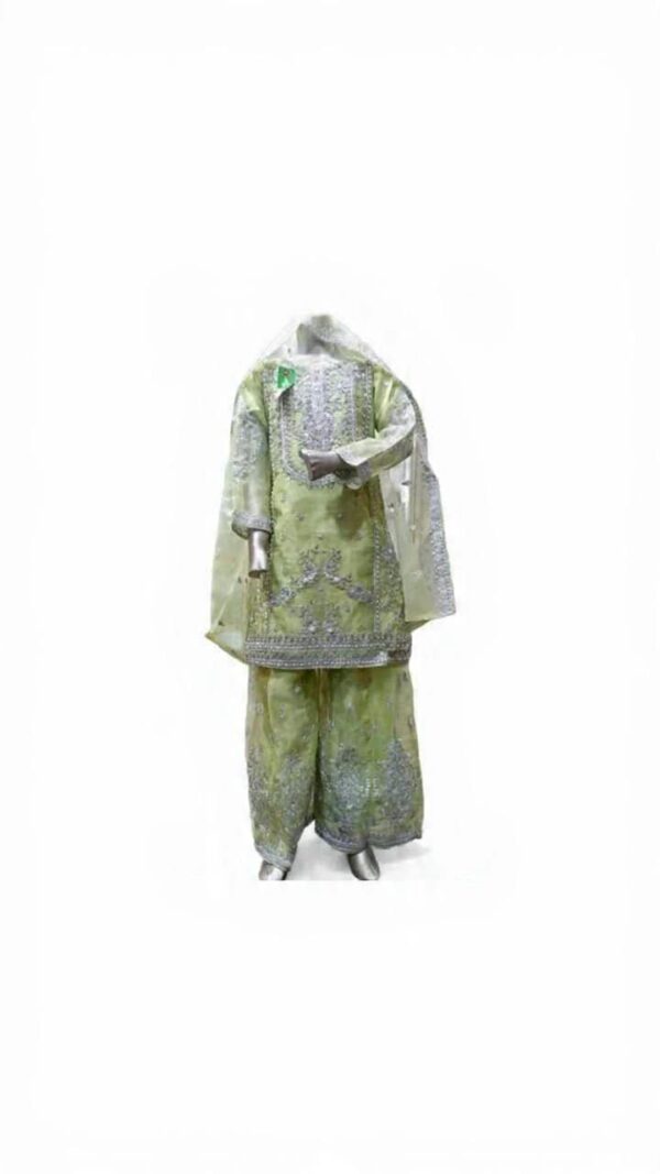 silver dhagaa suit with plazo