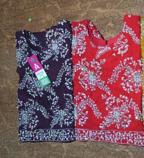 Saree with Silver Tilah