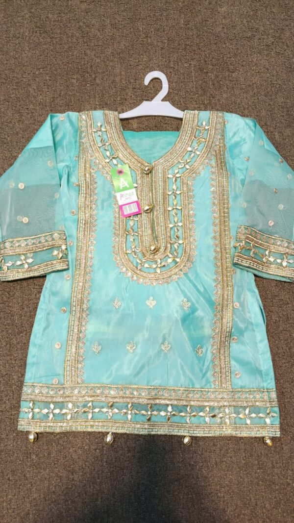 organza gotta style sharara suit