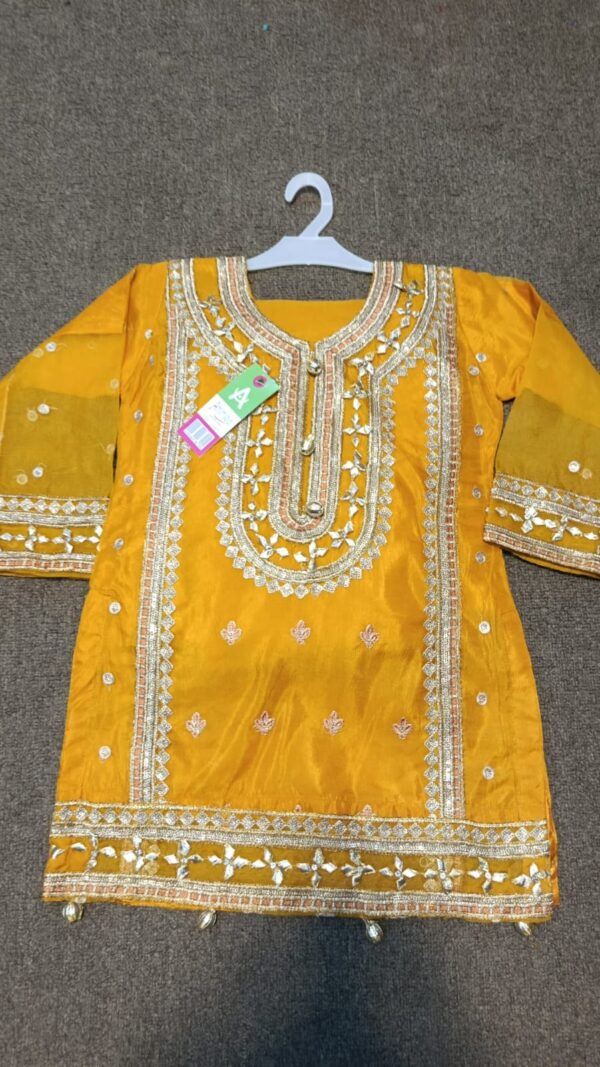 organza gotta style sharara suit